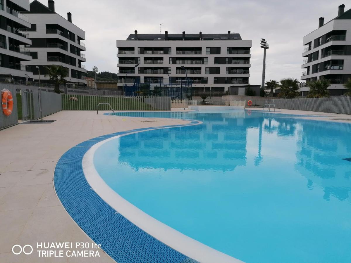 Luminoso Apartamento En Circulo Miramar Luanco Exterior foto